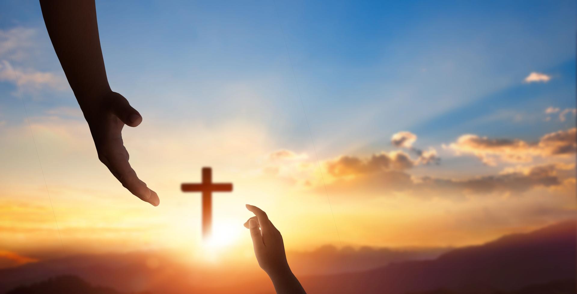 god helping hand concept and international day of peace